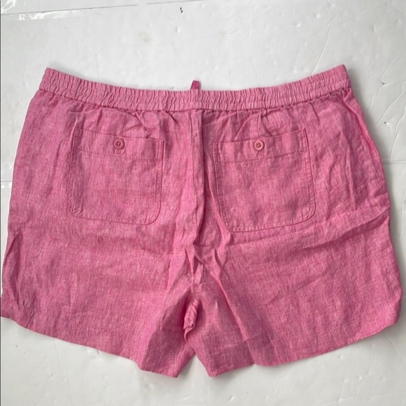 Talbots Pink and Beige/Tan Shorts Linen Relaxed Fit 3X Petite Set of 2 Bundle - Picture 4 of 15
